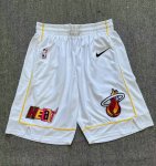 NBA Miami Heat 22-23 city shorts Blanc